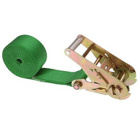 Us Cargo Control 2" x 20' Green Heavy Duty Ratchet Strap 5420FE-GRN